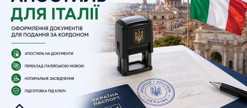 Апостиль для Италии